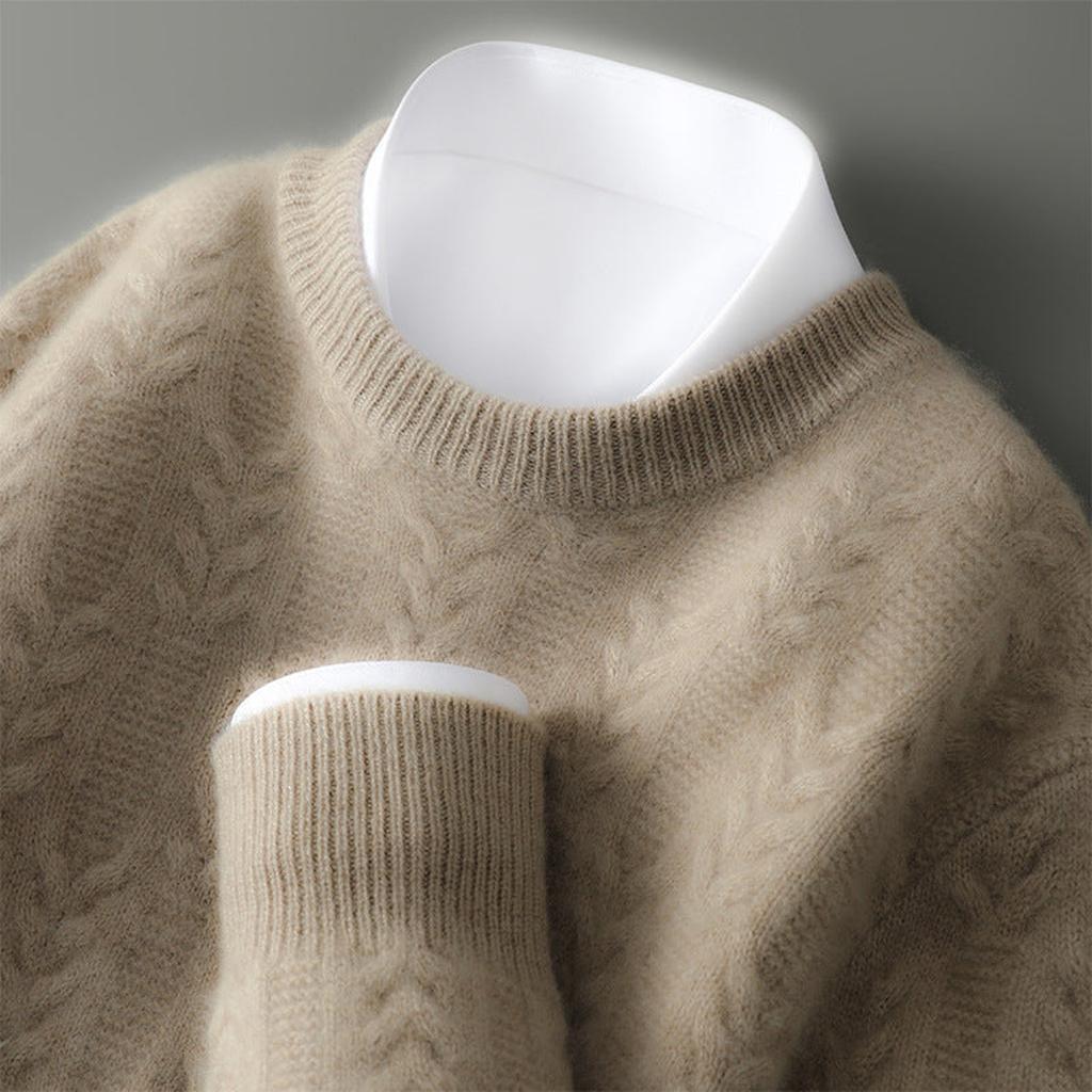 Annika-Luise | Pullover in Kaschmir-Optik mit Zopfmuster