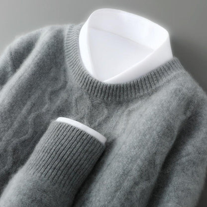 Rita-Marie | Pullover in Kaschmir-Optik mit Zopfmuster