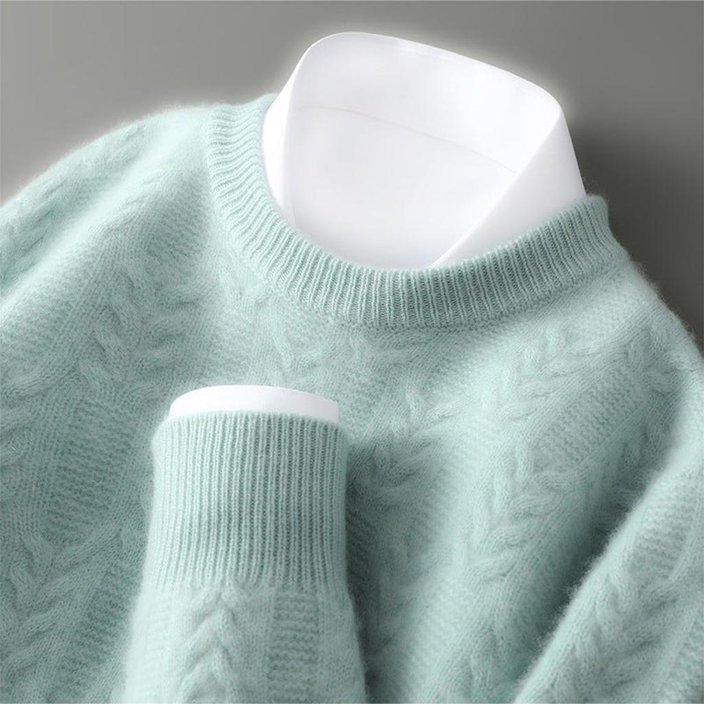 Annika-Luise | Pullover in Kaschmir-Optik mit Zopfmuster