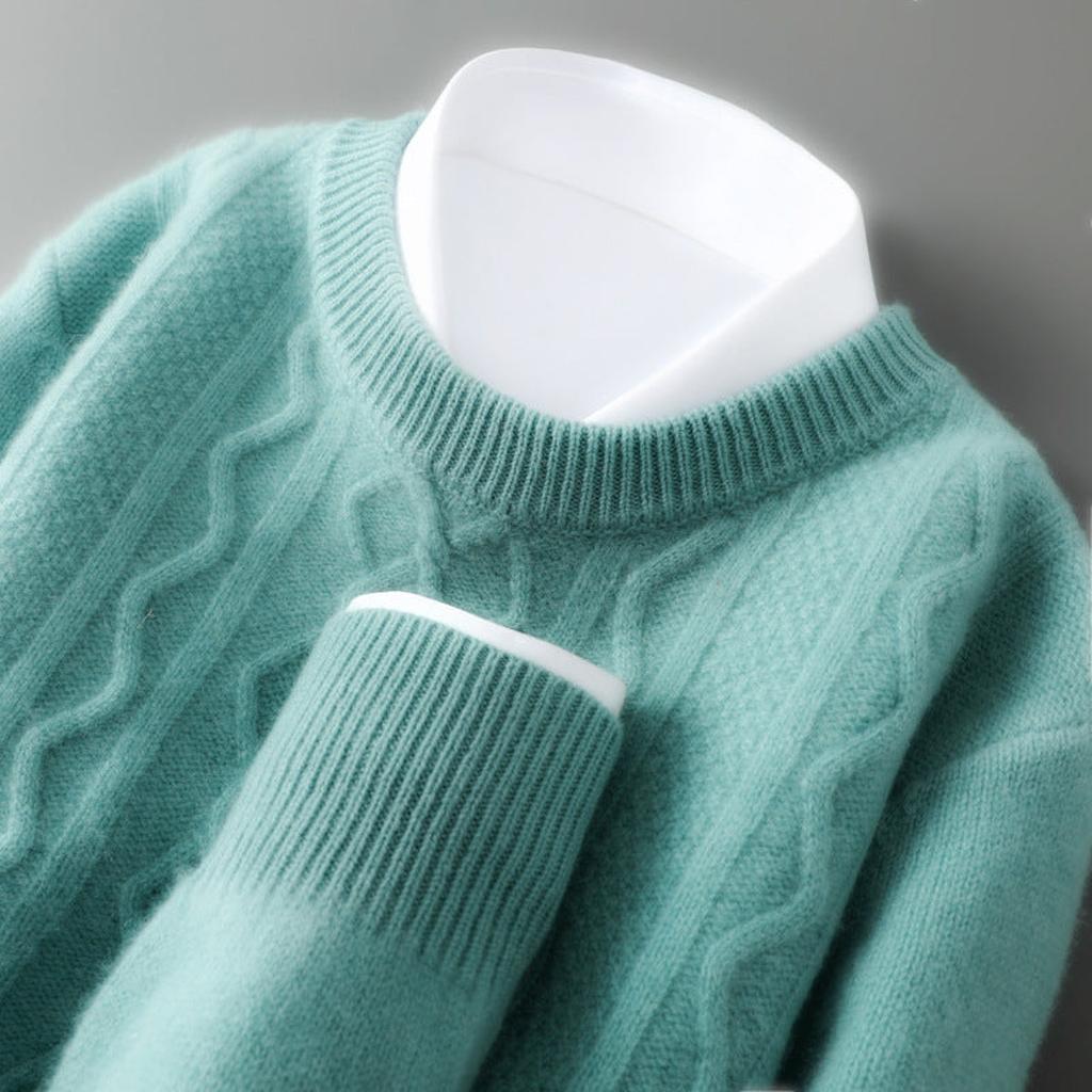 Rita-Marie | Pullover in Kaschmir-Optik mit Zopfmuster