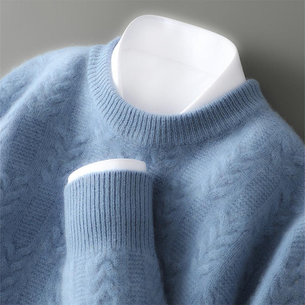 Annika-Luise | Pullover in Kaschmir-Optik mit Zopfmuster