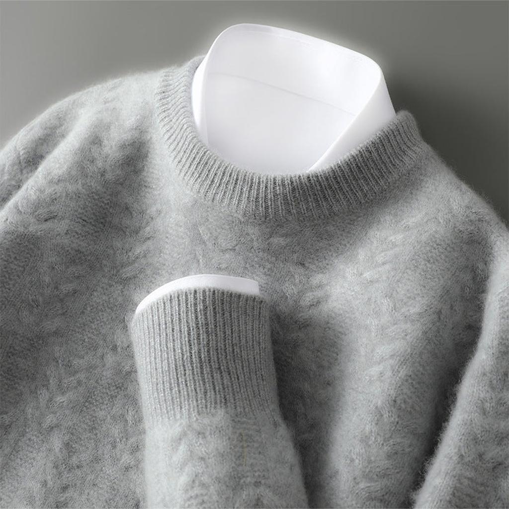 Annika-Luise | Pullover in Kaschmir-Optik mit Zopfmuster