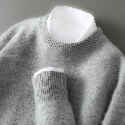 Annika-Luise | Pullover in Kaschmir-Optik mit Zopfmuster