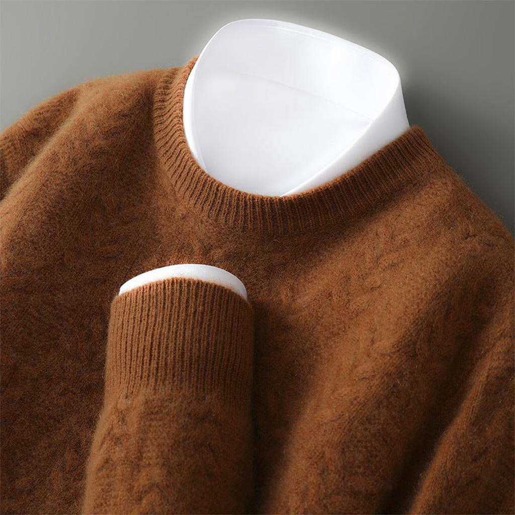 Annika-Luise | Pullover in Kaschmir-Optik mit Zopfmuster