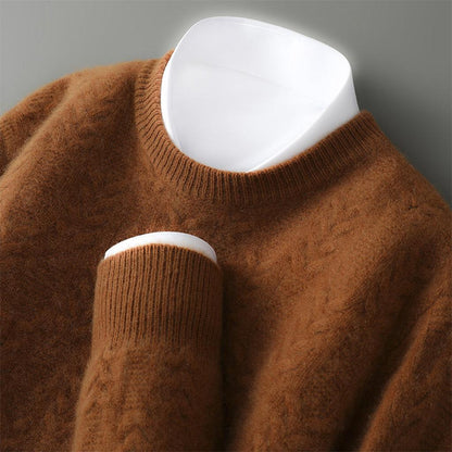Annika-Luise | Pullover in Kaschmir-Optik mit Zopfmuster