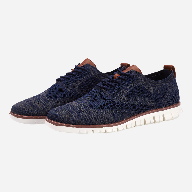 Rolf | Schwarze Strick-Sneaker