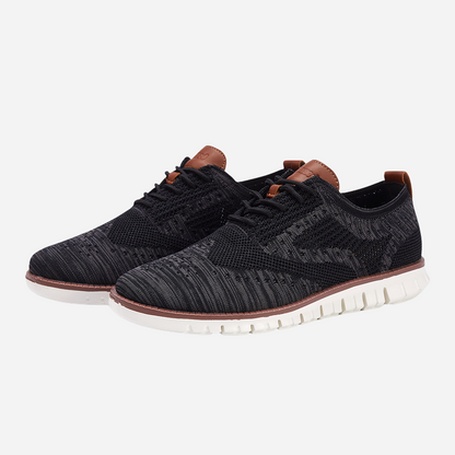 Rolf | Schwarze Strick-Sneaker