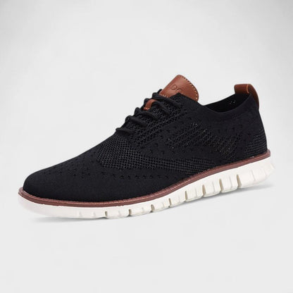 Rolf | Schwarze Strick-Sneaker
