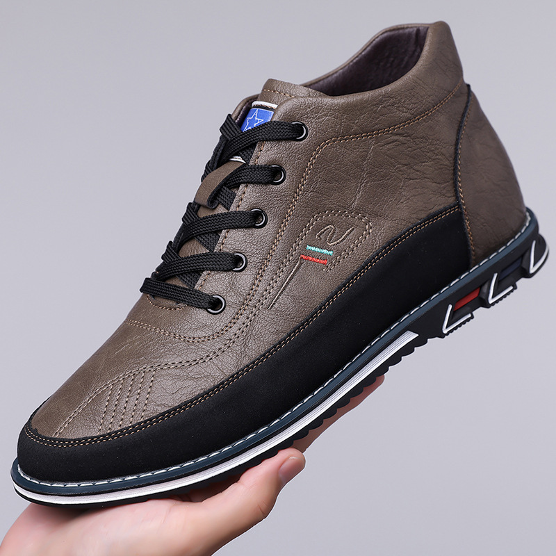 Arne | Schwarze High-Top-Freizeitschuhe
