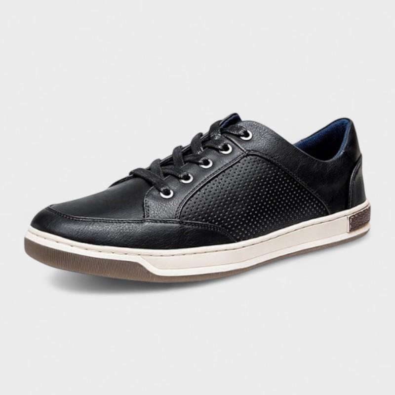 Wilhelm | Schwarze Freizeit-Sneaker