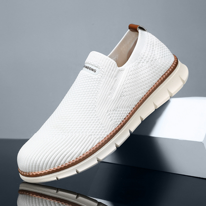 Robert | Schwarze Strick-Slip-on-Sneaker