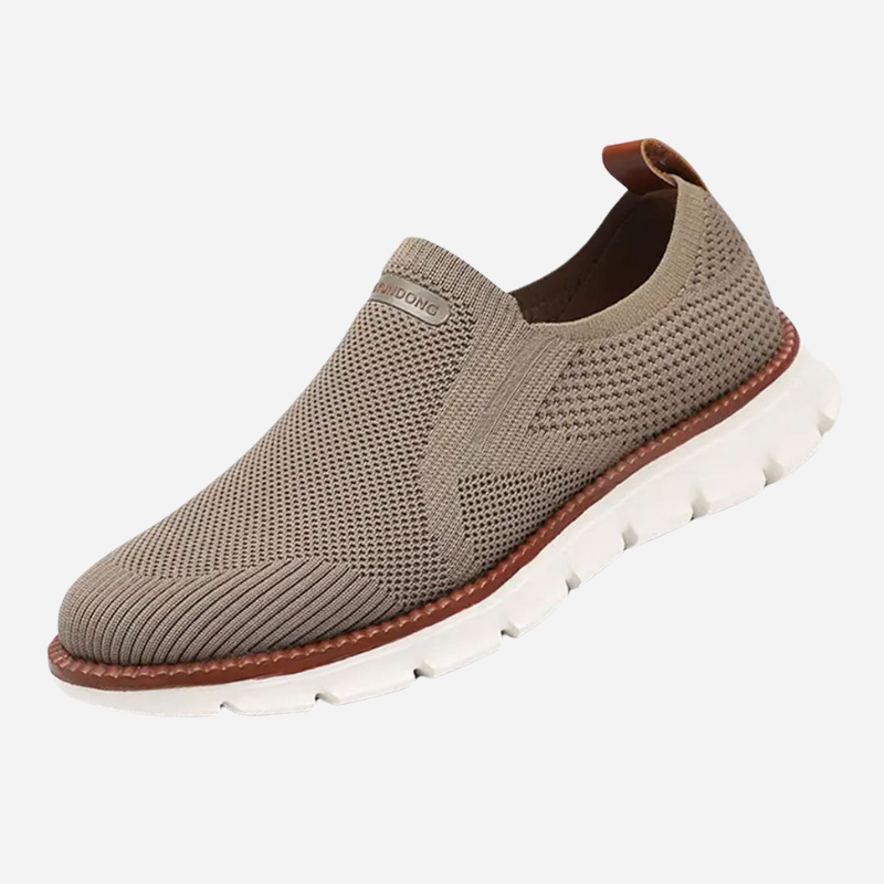 Robert | Schwarze Strick-Slip-on-Sneaker