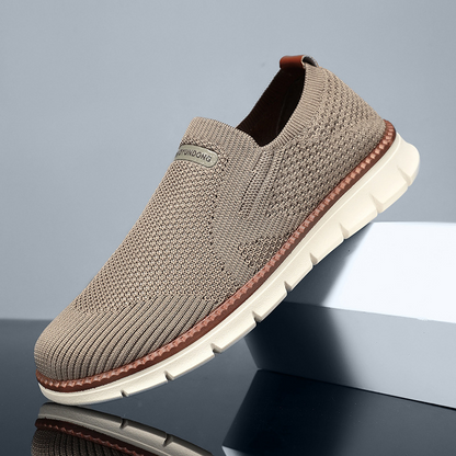 Robert | Schwarze Strick-Slip-on-Sneaker
