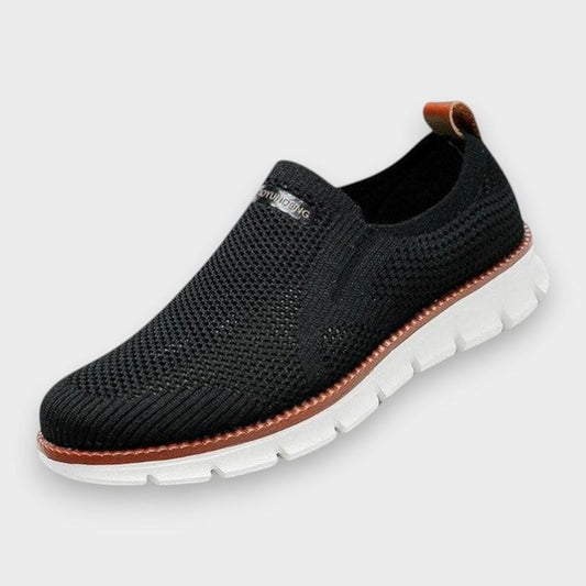 Robert | Schwarze Strick-Slip-on-Sneaker
