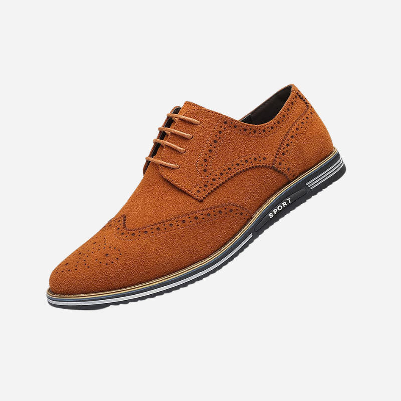 Eduard | Schwarze Derby-Schuhe in Veloursoptik