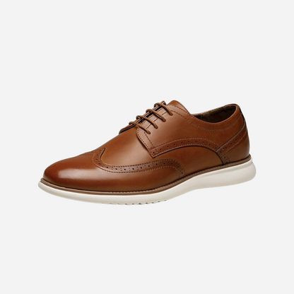 Hans-Dieter | Braune Brogue-Freizeitschuhe