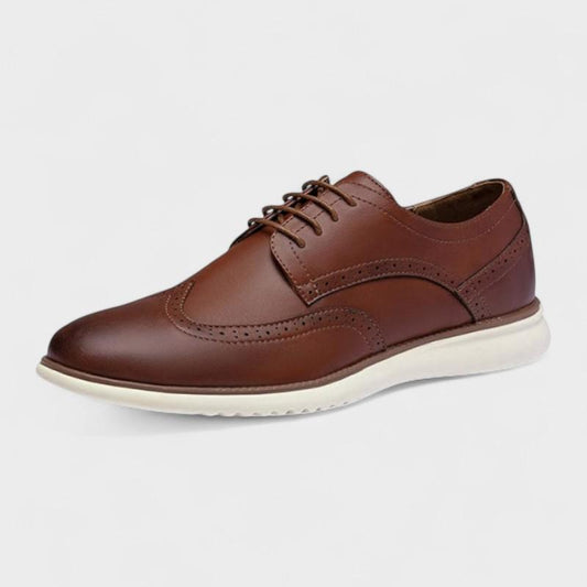 Hans-Dieter | Braune Brogue-Freizeitschuhe
