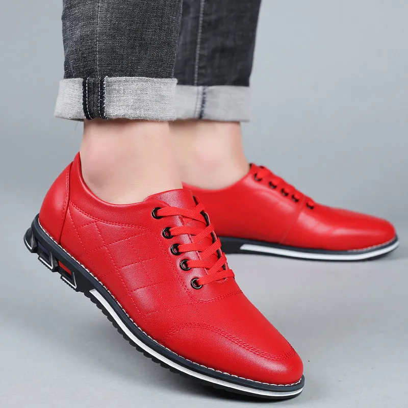 Jakob | Schwarze strukturierte Freizeitschuhe