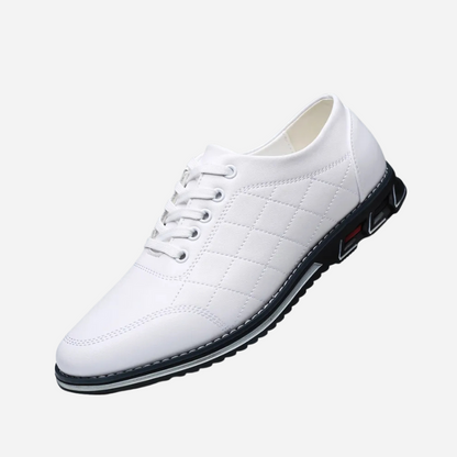 Jakob | Schwarze strukturierte Freizeitschuhe