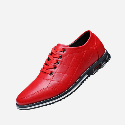 Jakob | Schwarze strukturierte Freizeitschuhe