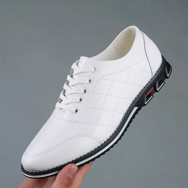 Jakob | Schwarze strukturierte Freizeitschuhe