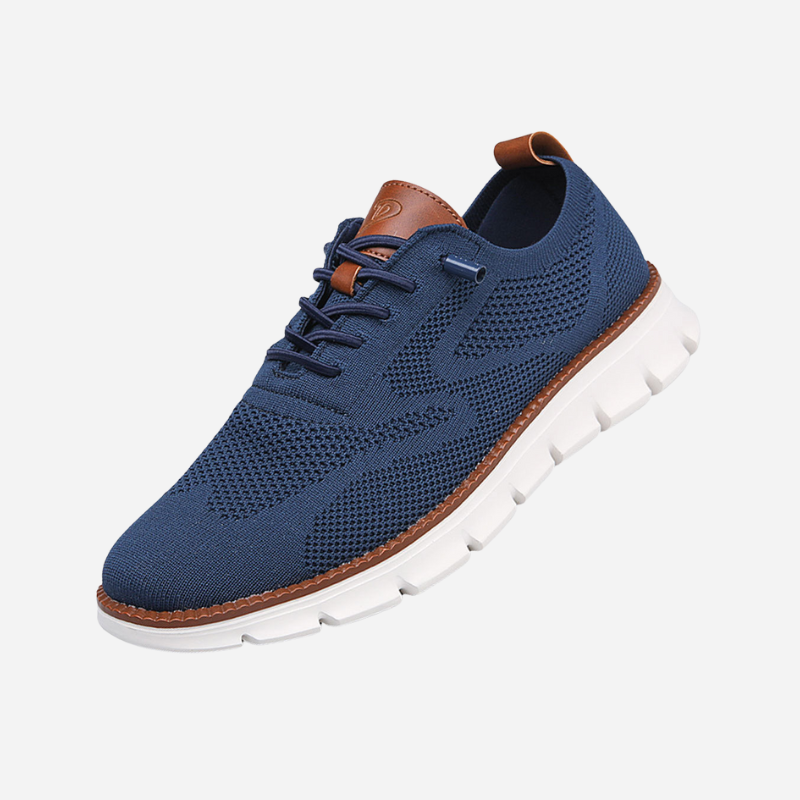 Eduard | Cremefarbene Strick-Sneaker