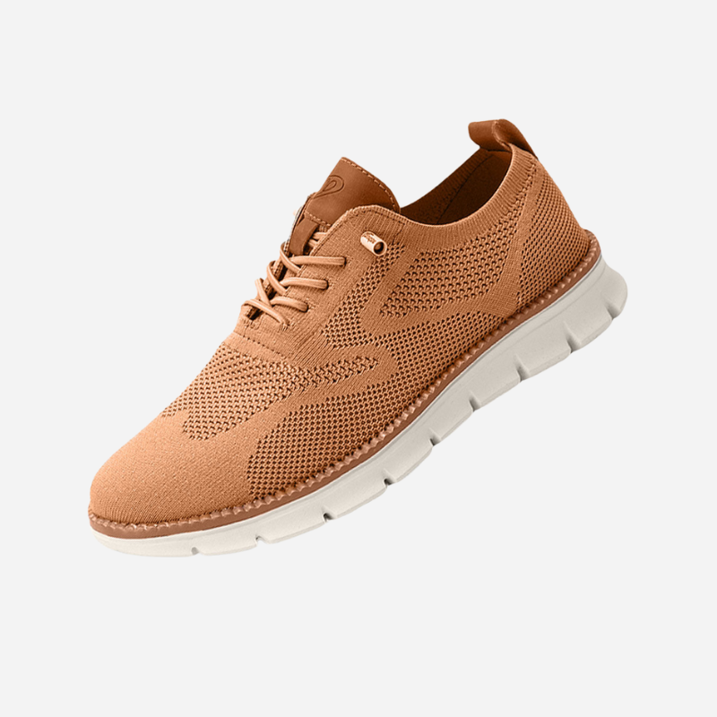 Eduard | Cremefarbene Strick-Sneaker