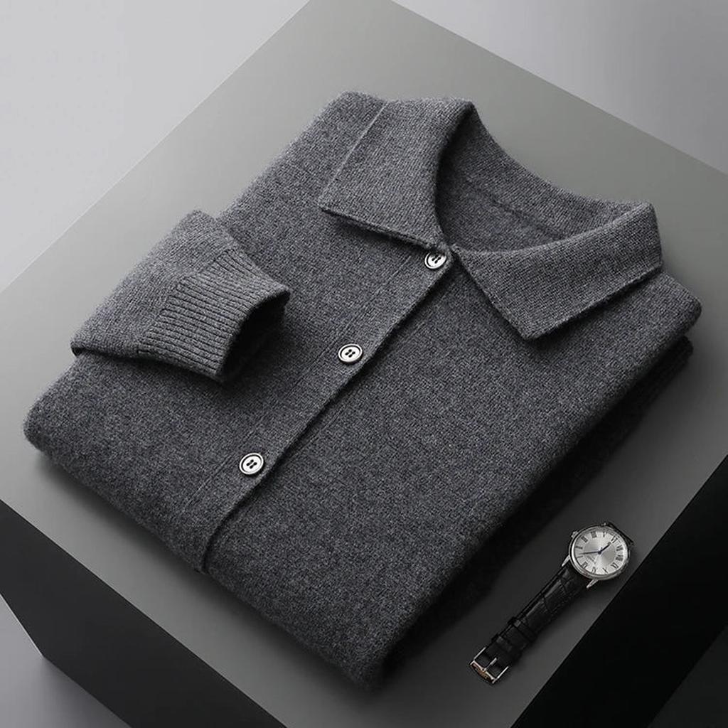 Nina-Luise | Cardigan in Kaschmir-Optik mit zwei Taschen