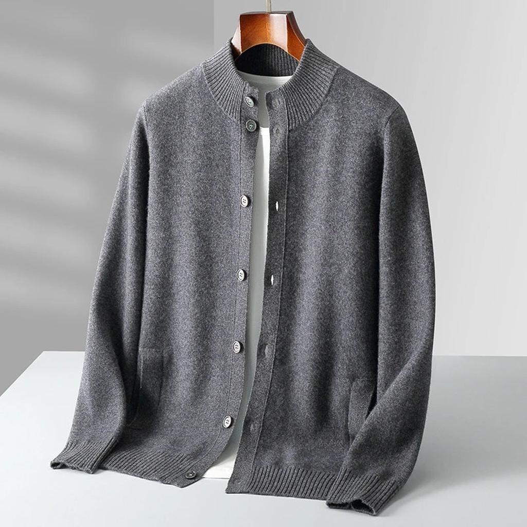 Kerstin-Luise | Cardigan in Kaschmir-Optik mit Knopfleiste