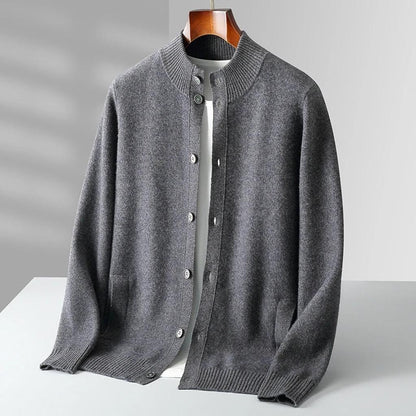 Kerstin-Luise | Cardigan in Kaschmir-Optik mit Knopfleiste