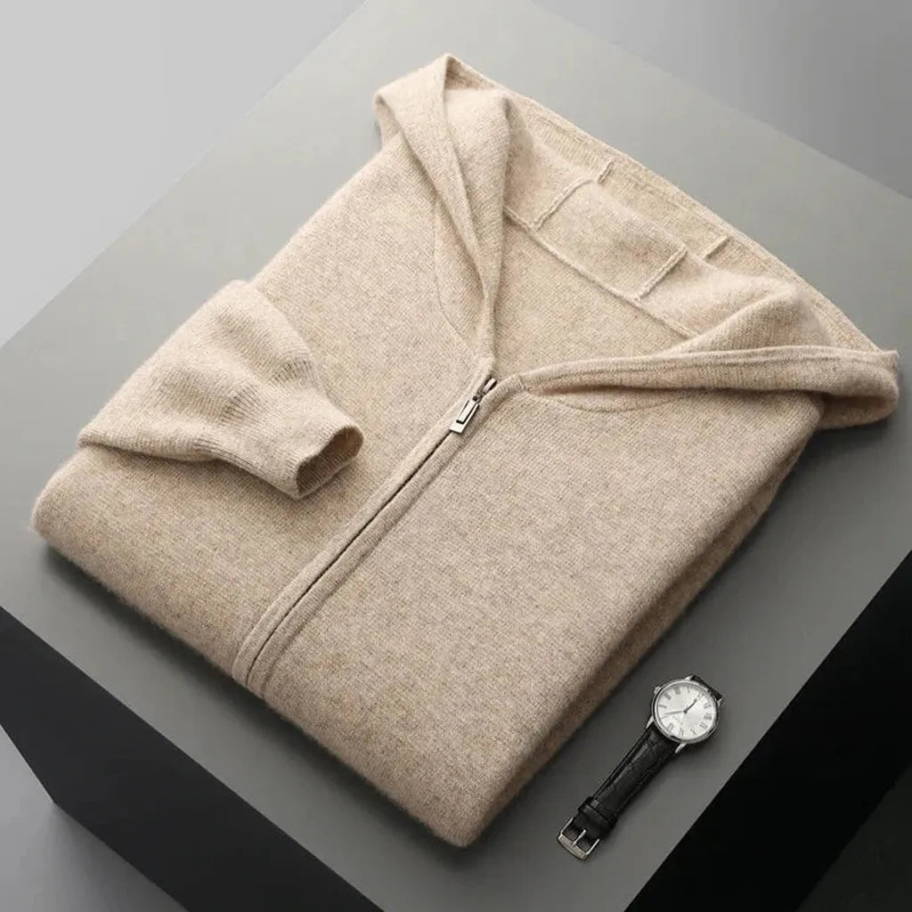 Sabine-Marie | Zip-Hoodie in Kaschmir-Optik