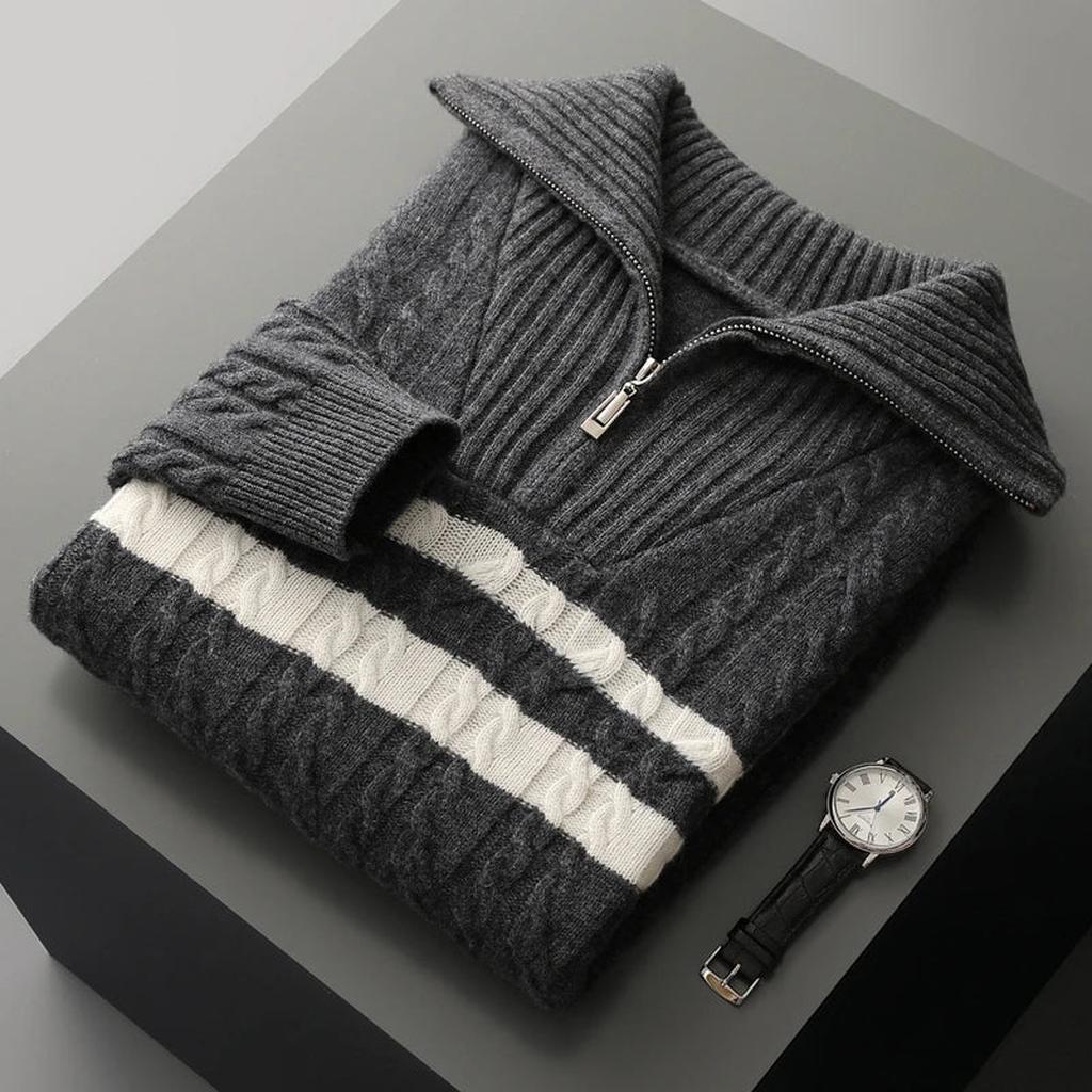 Paula-Luise | Pullover in Merino-Optik mit Streifen