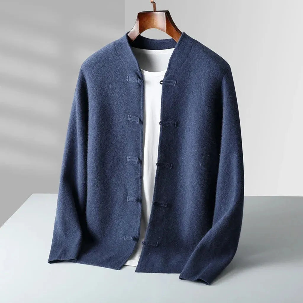 Ulrike-Marie | Cardigan in Kaschmir-Optik mit Schlaufenverschluss