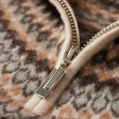 Dorle-Luise | Pullover in Kaschmir-Optik mit alpinem Muster