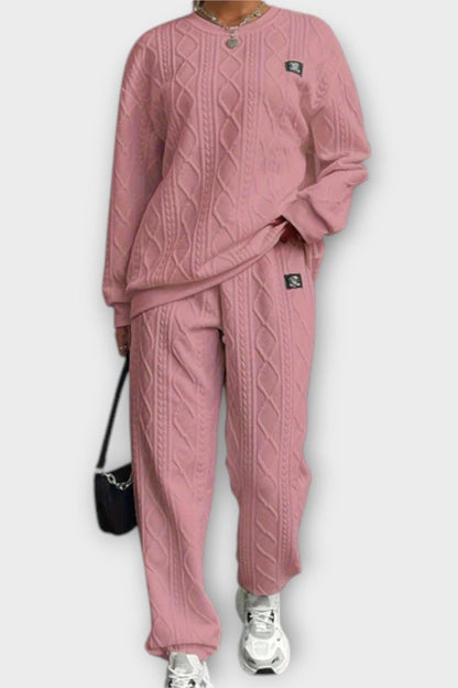 Skye | Zopfmusterpullover & Hose Set