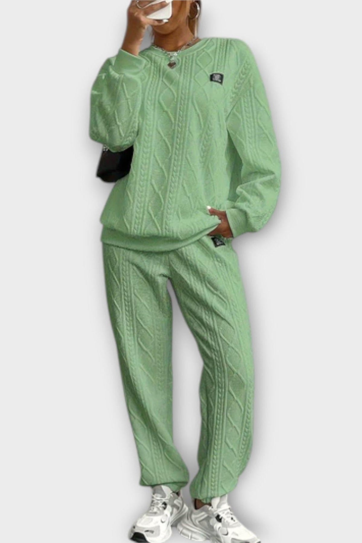 Skye | Zopfmusterpullover & Hose Set
