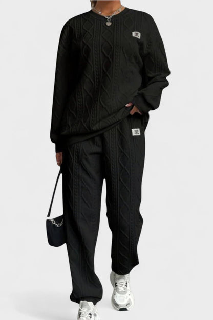 Skye | Zopfmusterpullover & Hose Set