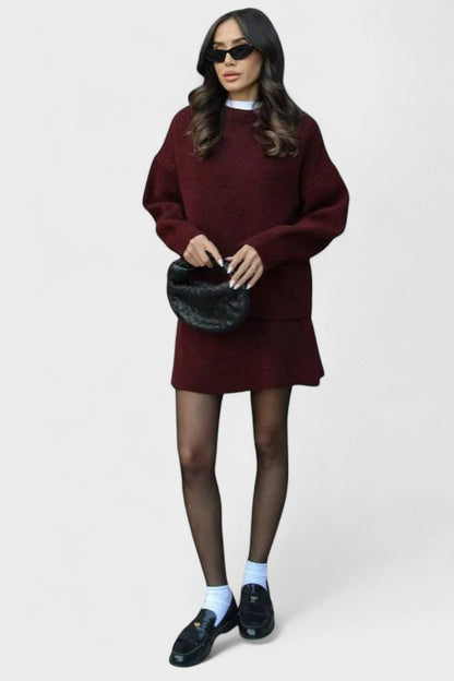 Susanna | Longline-Strickpullover & Rock Set
