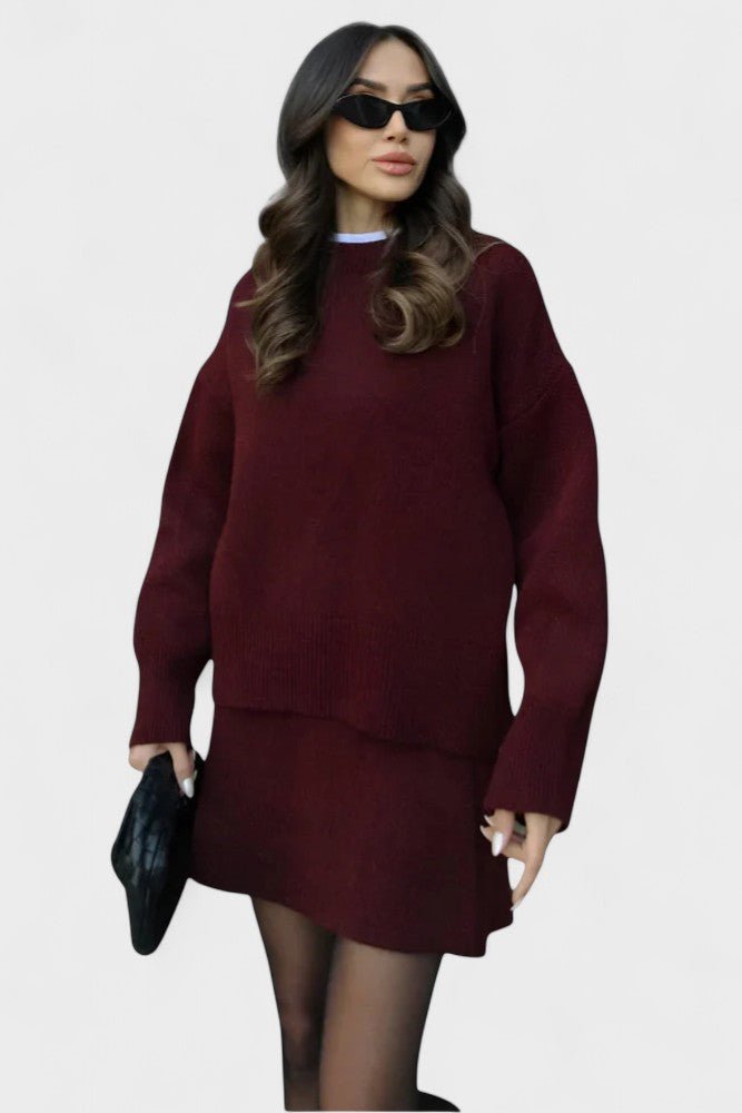 Susanna | Longline-Strickpullover & Rock Set