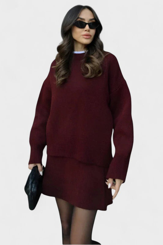 Susanna | Longline-Strickpullover & Rock Set