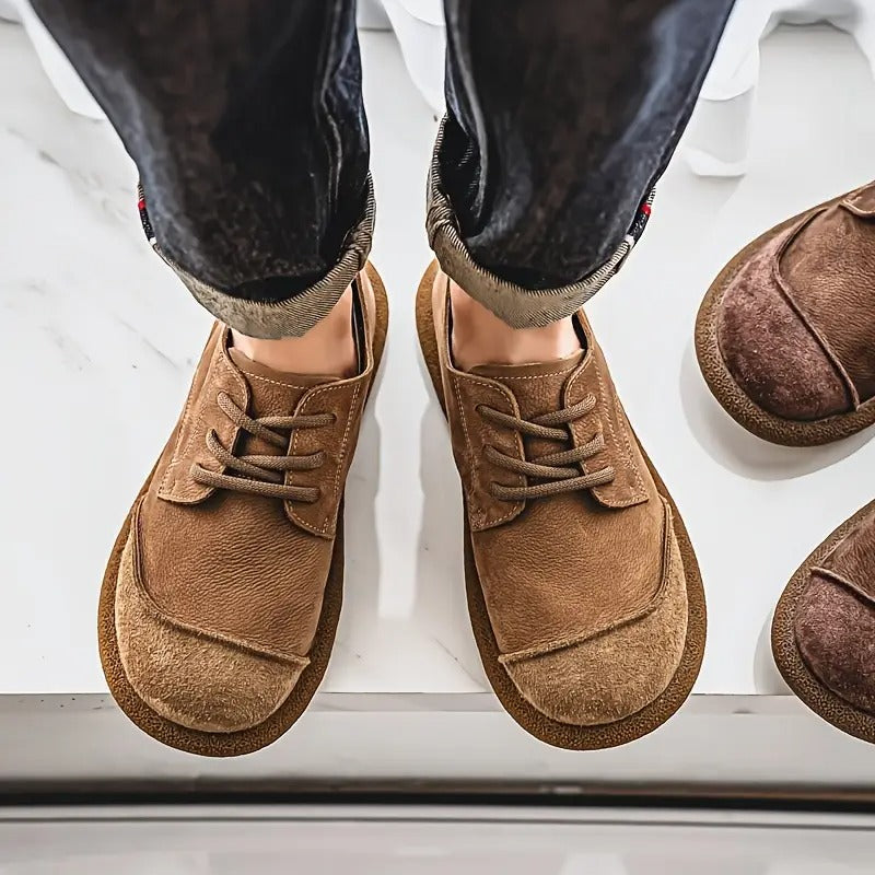 Wolfgang | Braune Freizeit-Schnürschuhe