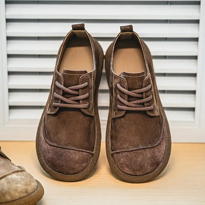 Wolfgang | Braune Freizeit-Schnürschuhe