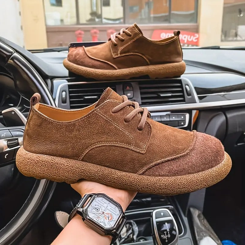 Wolfgang | Braune Freizeit-Schnürschuhe
