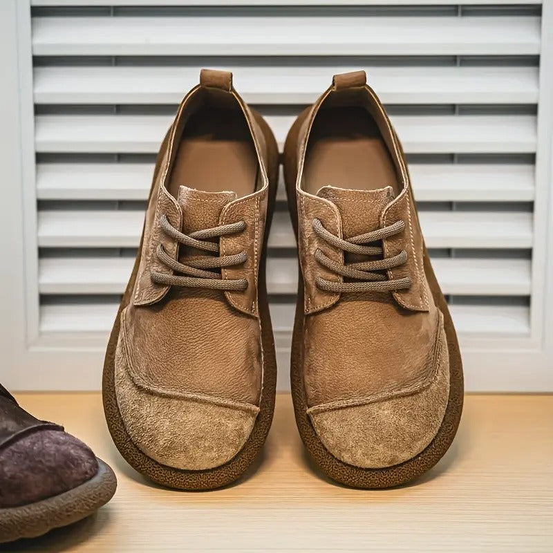 Wolfgang | Braune Freizeit-Schnürschuhe