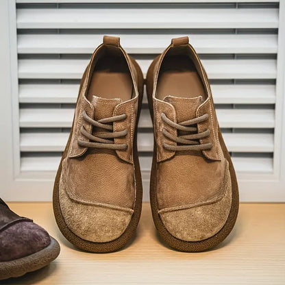 Wolfgang | Braune Freizeit-Schnürschuhe
