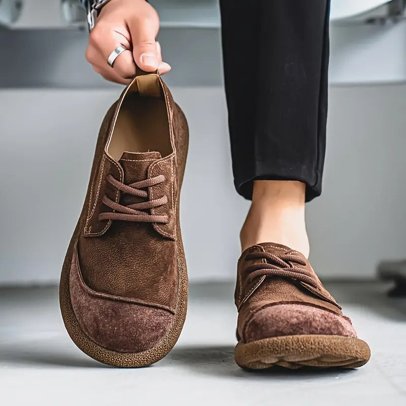 Wolfgang | Braune Freizeit-Schnürschuhe