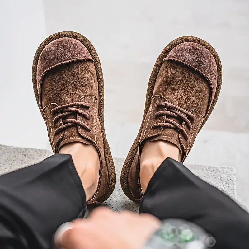 Wolfgang | Braune Freizeit-Schnürschuhe