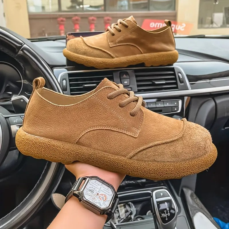 Wolfgang | Braune Freizeit-Schnürschuhe