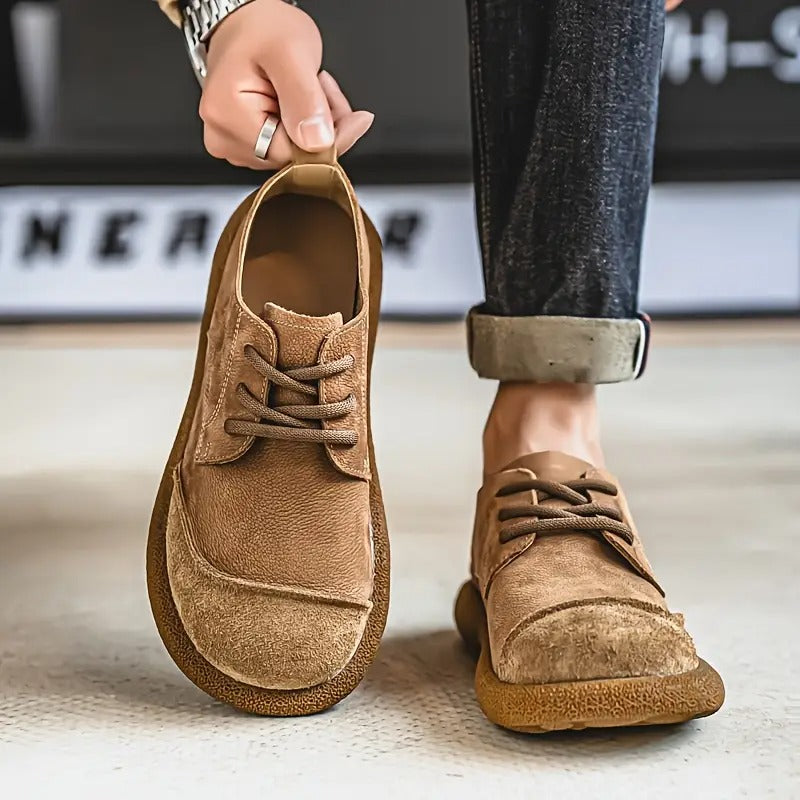 Wolfgang | Braune Freizeit-Schnürschuhe