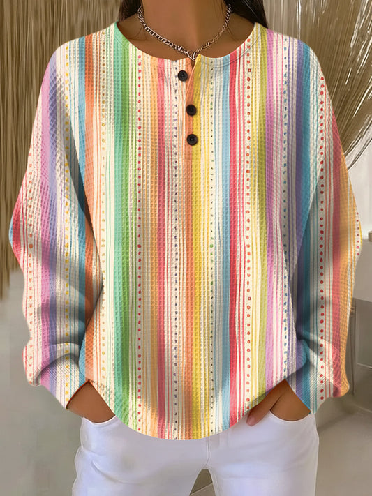 Rieke | Pullover mit bunten Längsstreifen